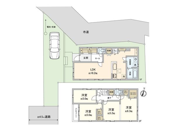 港南区笹下2丁目 新築戸建 24号棟 間取図(平面図)