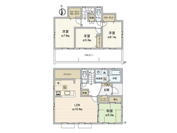 南区中里4丁目 新築戸建 間取図(平面図)