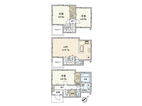 港南区日野5丁目 戸建 間取図(平面図) 間取図(平面図)