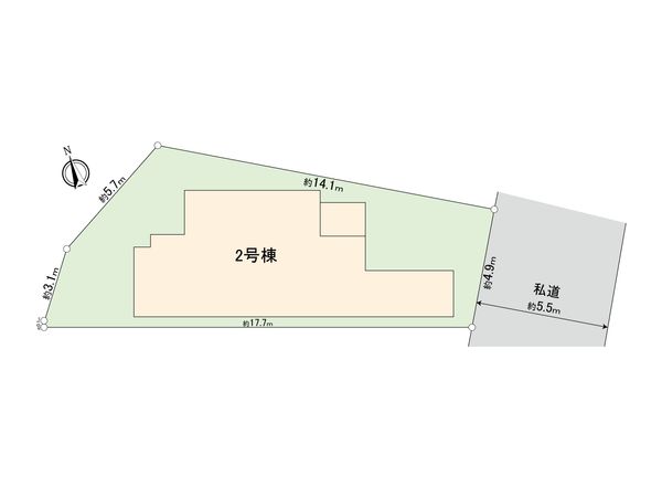 南区六ツ川2丁目 新築戸建 2号棟 区画図 南区六ツ川2丁目 新築戸建 2号棟 区画図