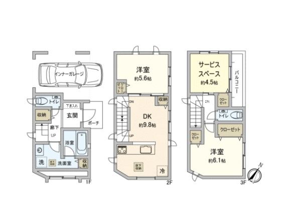 磯子区岡村3丁目 間取図(平面図)