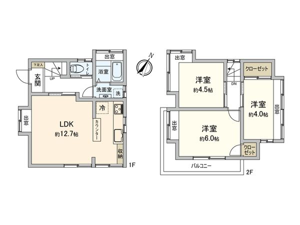 港南区日野4丁目 戸建 間取図(平面図) 間取図(平面図)