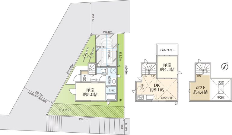港南区港南3丁目 新築戸建 間取図(平面図) 港南区港南3丁目 新築戸建 間取図(平面図)