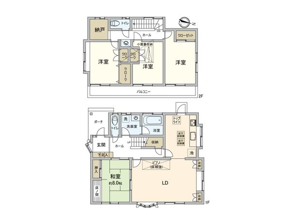 港南区日野4丁目 新築戸建 間取図(平面図) 港南区日野4丁目 新築戸建 間取図(平面図)