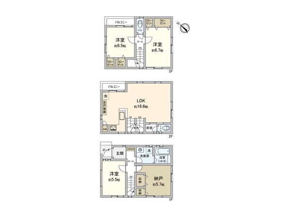 港南区港南1丁目 戸建 間取図(平面図) 港南区港南1丁目 戸建 間取図(平面図)