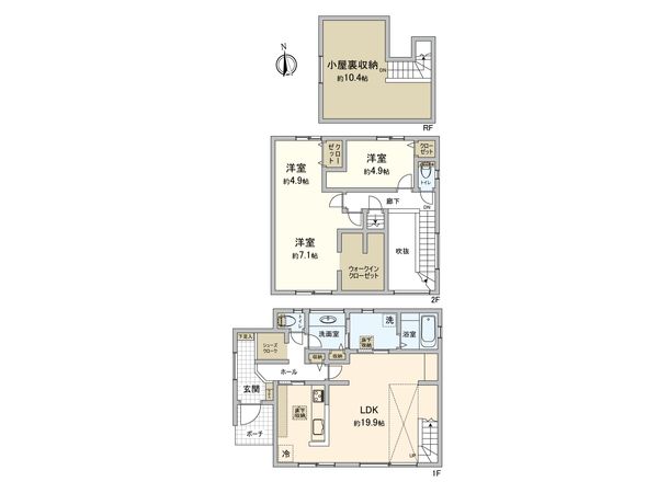 泉区和泉中央北6丁目 戸建 間取図(平面図) 泉区和泉中央北6丁目 戸建 間取図(平面図)