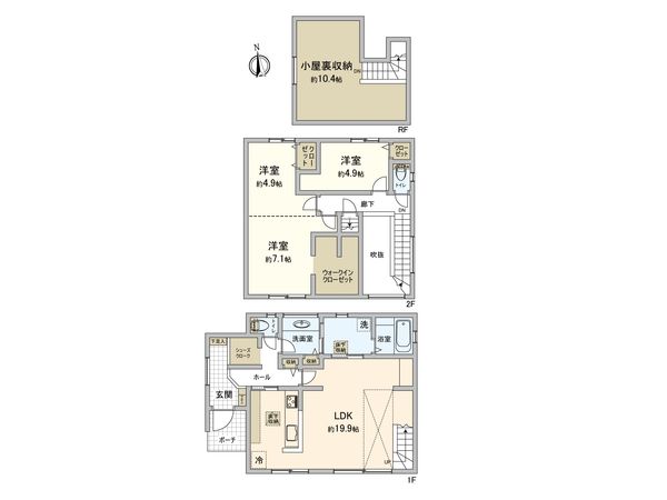 泉区和泉中央北6丁目 戸建 間取図(平面図) 泉区和泉中央北6丁目 戸建 間取図(平面図)