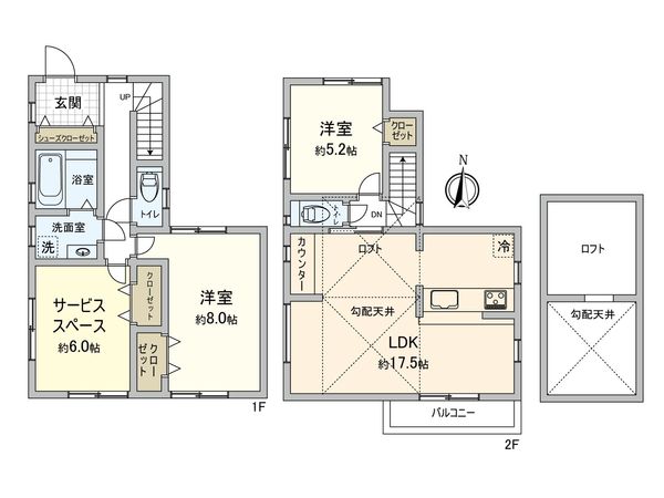 港南区上永谷1丁目 戸建 間取図(平面図)