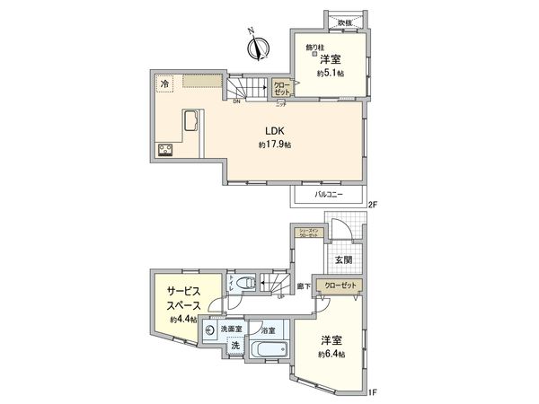 南区中里4丁目 新築戸建 3号棟 間取図(平面図) 南区中里4丁目 新築戸建 3号棟 間取図(平面図)
