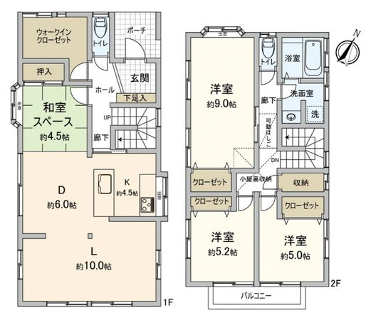 磯子区森が丘1丁目 戸建 間取図(平面図) 磯子区森が丘1丁目 戸建 間取図(平面図)