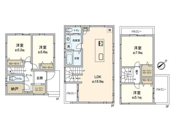 港南区丸山台3丁目 新築戸建 間取図(平面図)