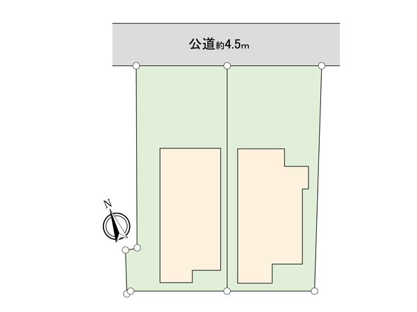 港南区上永谷5丁目 新築戸建 F号棟 全体区画図 港南区上永谷5丁目 新築戸建 F号棟 全体区画図