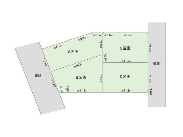 港南区東永谷3丁目 新築戸建 4号棟 全体区画図 港南区東永谷3丁目 新築戸建 4号棟 全体区画図