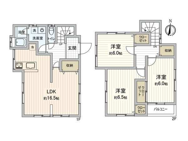 磯子区杉田2丁目 戸建 間取図(平面図) 間取図(平面図)
