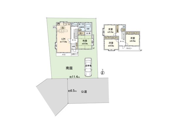 磯子区岡村8丁目 戸建 間取図(平面図)