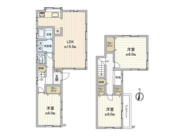 港南区東永谷3丁目 戸建 間取図(平面図) 間取図(平面図)