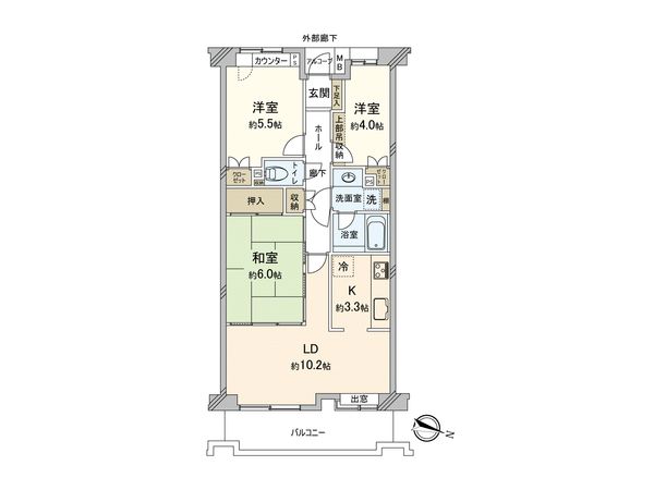 プラザクレスト横浜上永谷 間取図(平面図)