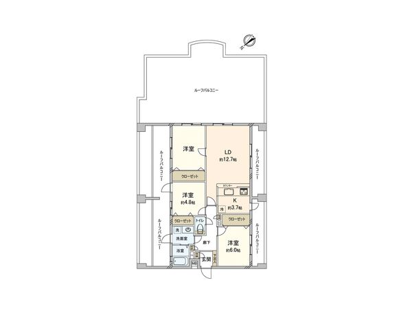 アークエルム磯子台 間取図(平面図)