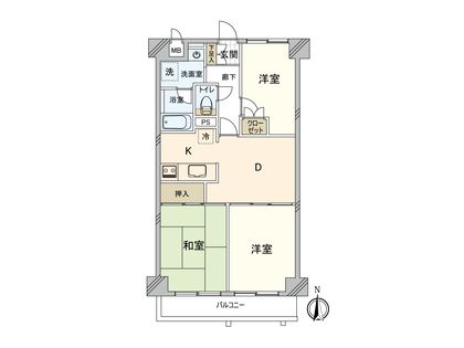 ニックハイム上大岡第6 間取図(平面図)