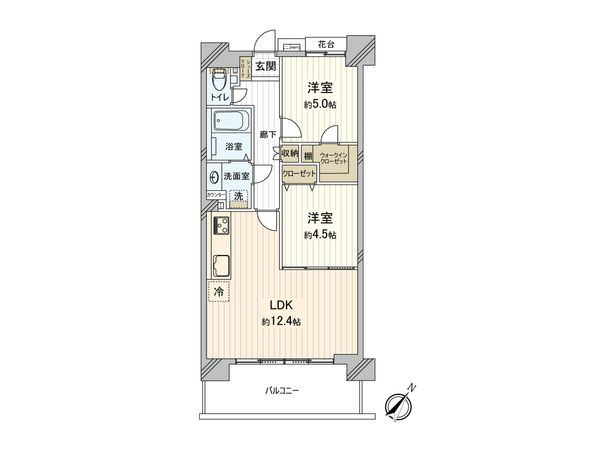 クリオ蒔田参番館 間取図(平面図)
