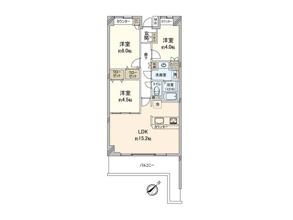 藤和シティコープ上大岡 間取図(平面図) 藤和シティコープ上大岡 間取図(平面図)