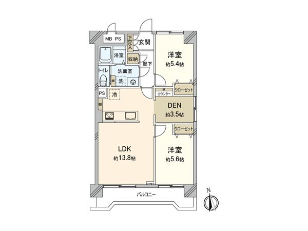 サニーハイツ 間取図(平面図) 間取図(平面図)