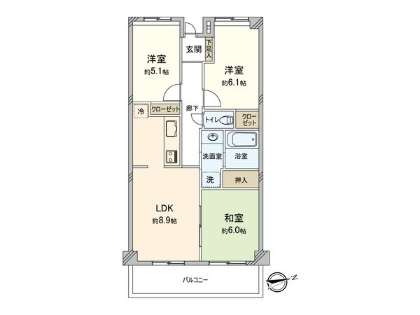 ライオンズガーデン横浜蒔田 間取図(平面図) ライオンズガーデン横浜蒔田 間取図(平面図)