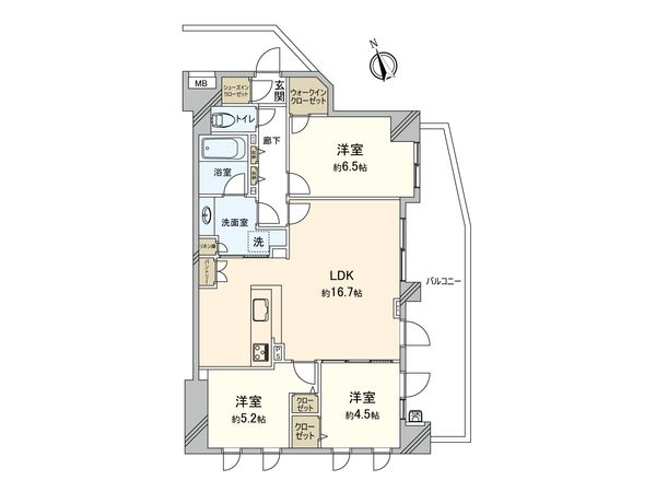 リストレジデンス上大岡ソレイユ 間取図(平面図) 間取図(平面図)