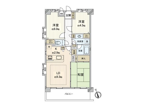 日神パレステージ磯子の森 7番館 間取図(平面図) 日神パレステージ磯子の森 7番館 間取図(平面図)