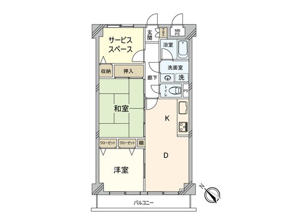 ライオンズマンション磯子第5 間取図(平面図) 間取図(平面図)