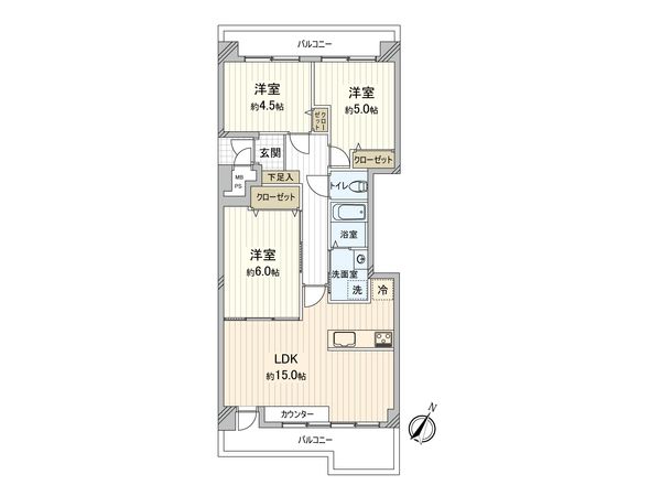アーバンハイツ上大岡 間取図(平面図) アーバンハイツ上大岡 間取図(平面図)