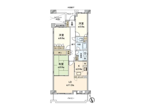 アーバンクレスト横浜上永谷 間取図(平面図)