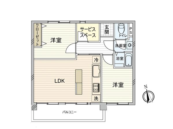 汐見台団地 2604号棟 間取図(平面図)