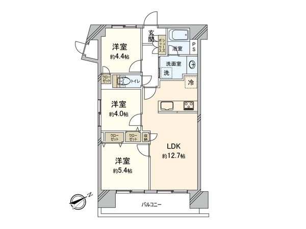 コスモステーション上永谷 間取図(平面図) コスモステーション上永谷 間取図(平面図)