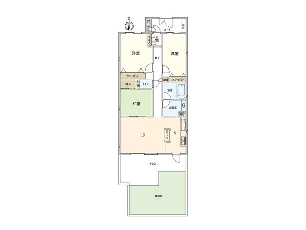 クリオ東戸塚壱番館 間取図(平面図) クリオ東戸塚壱番館 間取図(平面図)