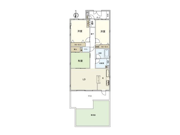 クリオ東戸塚壱番館 間取図(平面図)