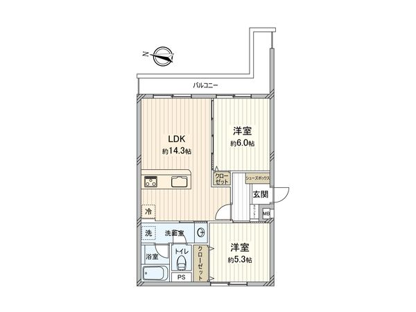 ライオンズマンション上大岡第8 間取図(平面図) ライオンズマンション上大岡第8 間取図(平面図)