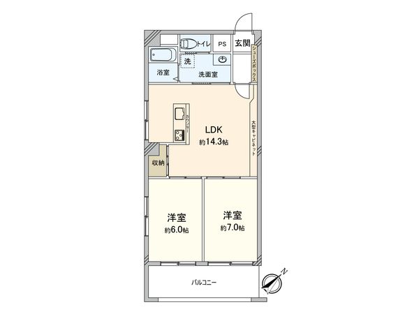ヴィラコート杉田 間取図(平面図)