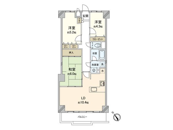 プリミテージュ横浜上永谷 間取図(平面図) プリミテージュ横浜上永谷 間取図(平面図)