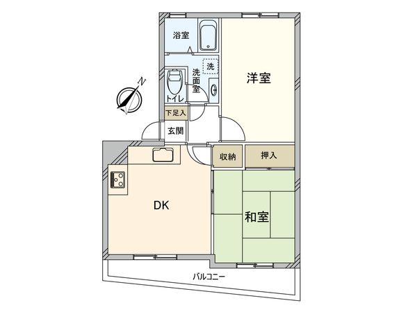 上大岡フラワーマンション 間取図(平面図)