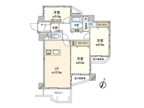 ナイスエスアリーナ弘明寺 間取図(平面図)