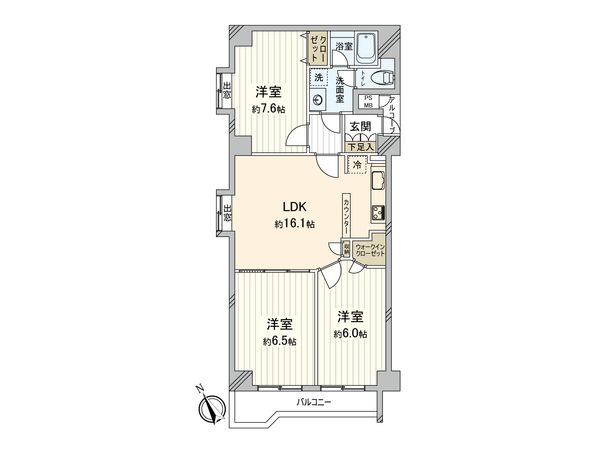 上大岡セントラルハイツ B棟 間取図(平面図) 上大岡セントラルハイツ B棟 間取図(平面図)