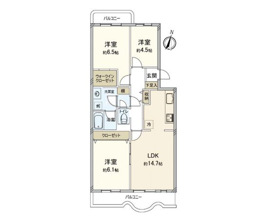磯子レインボーハイツ 10-1号棟 間取図(平面図) 磯子レインボーハイツ 10-1号棟 間取図(平面図)