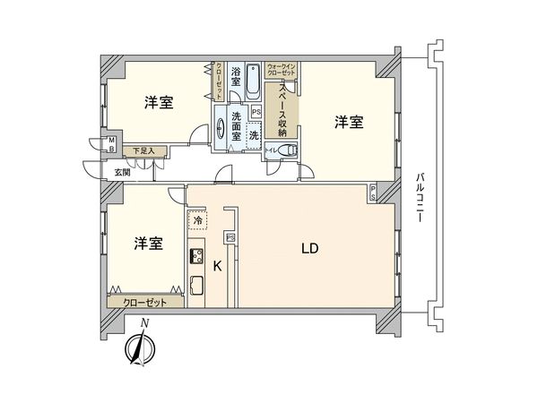 ワコーレロイヤルヒルズ横浜蒔田 間取図(平面図) ワコーレロイヤルヒルズ横浜蒔田 間取図(平面図)
