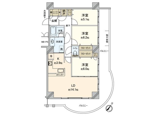 ヨコハマ・シーナリータワー 間取図(平面図)