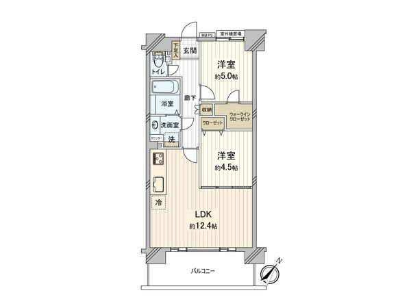 クリオ蒔田参番館 間取図(平面図) 間取図(平面図)