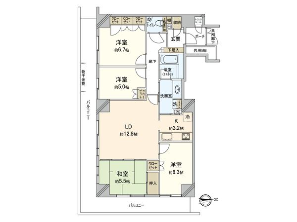 横浜ヘリオスタワー 間取図(平面図) 間取図(平面図)