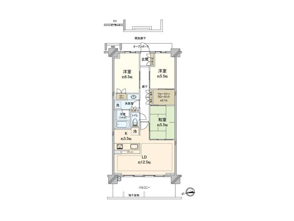 BrilliaCity横浜磯子 A棟 間取図(平面図) BrilliaCity横浜磯子 A棟 間取図(平面図)