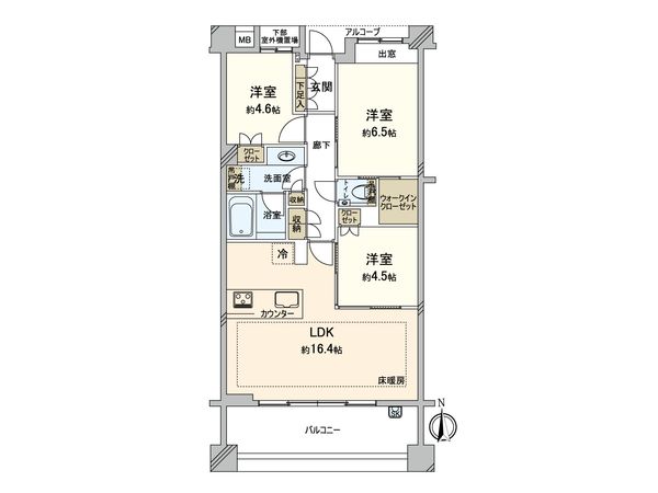 アトラス上大岡ヒルズ 間取図(平面図) アトラス上大岡ヒルズ 間取図(平面図)