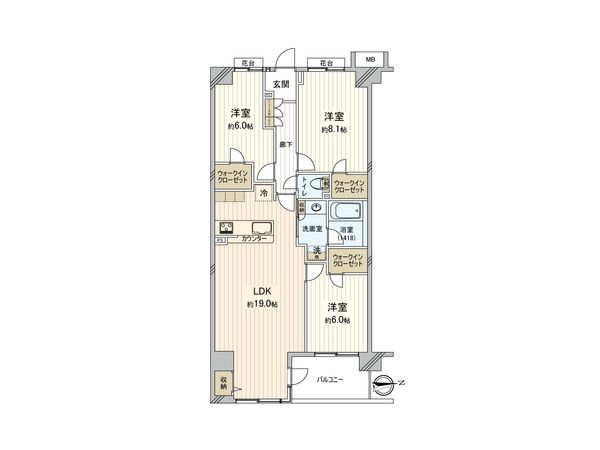 グレイスガーデン上大岡 間取図(平面図)